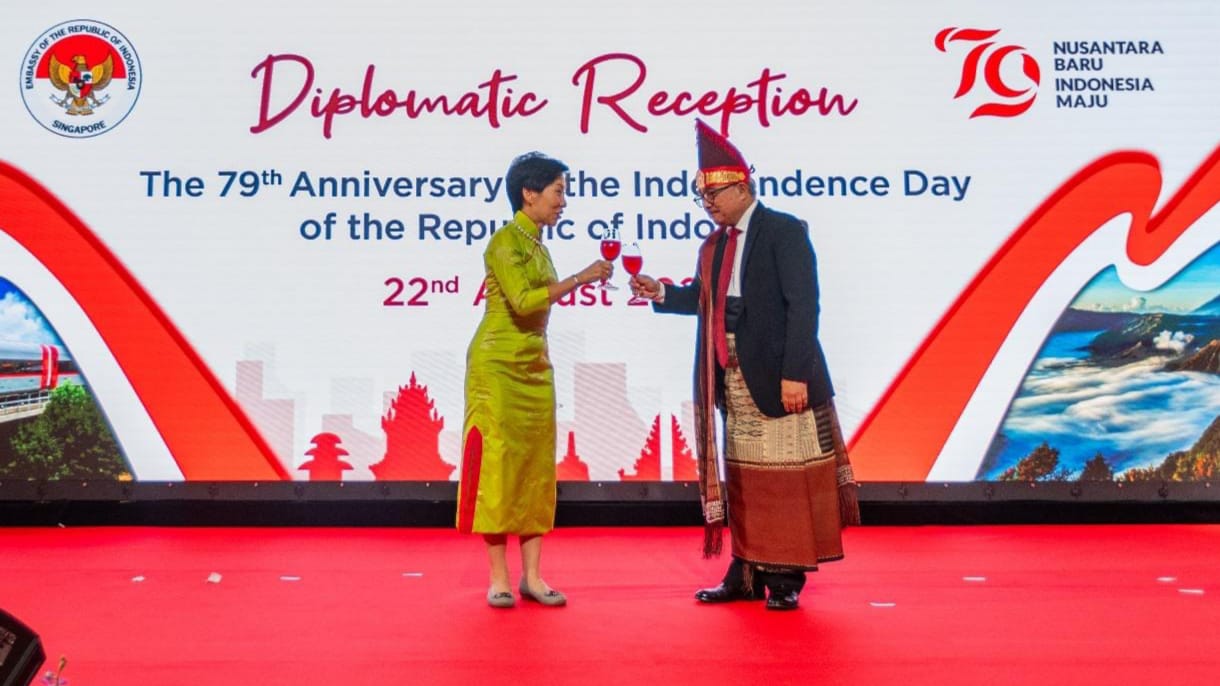 Rayakan HUT Ke-79 Republik Indonesia, Dubes RI di Singapura Selenggarakan Resepsi Diplomatik